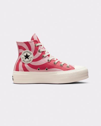 Women's Converse Chuck Taylor All Star Lift High Top Sneakers Orange Pink | Australia-27304