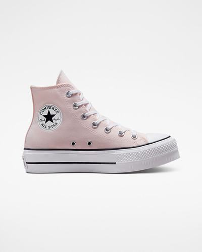 Women's Converse Chuck Taylor All Star Lift High Top Sneakers Pink/White/Black | Australia-36149