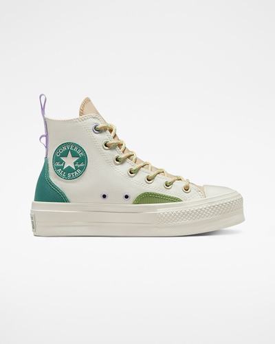 Women's Converse Chuck Taylor All Star Lift High Top Sneakers Beige | Australia-42638