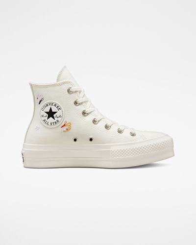 Women's Converse Chuck Taylor All Star Lift High Top Sneakers Beige/Pink | Australia-54963