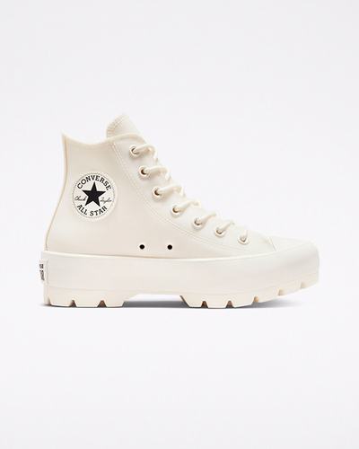 Women's Converse Chuck Taylor All Star Lugged High Top Sneakers Beige/Black | Australia-63584