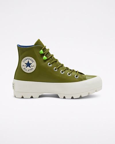 Women's Converse Chuck Taylor All Star Lugged Winter High Top Sneakers Dark Olive/Navy | Australia-68759