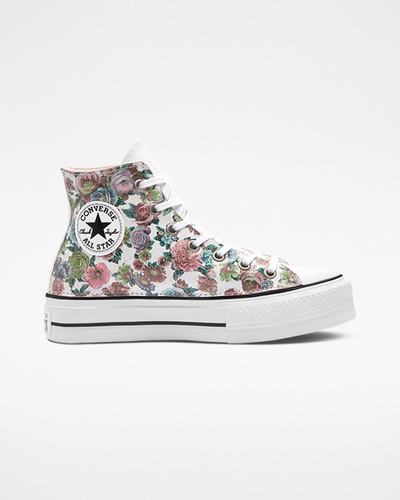 Women's Converse Chuck Taylor All Star Lift High Top Shoes Flower | Australia-71293