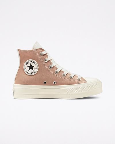 Women's Converse Chuck Taylor All Star Lift High Top Sneakers Hemp/Desert Sand/Egret | Australia-96024