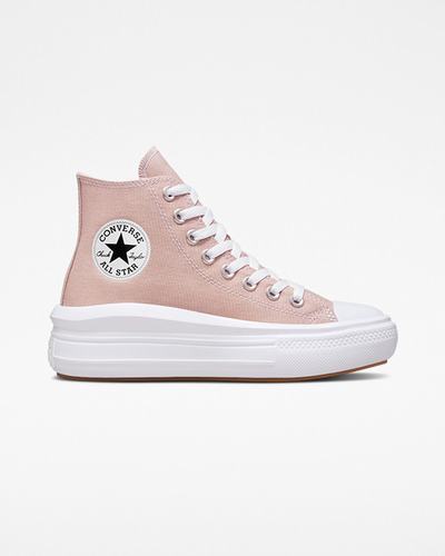 Women's Converse Chuck Taylor All Star Move High Top Sneakers Grey/White | Australia-83974