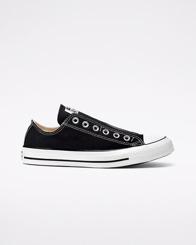 Women's Converse Chuck Taylor All Star Slip On Black/White/Black | Australia-81695