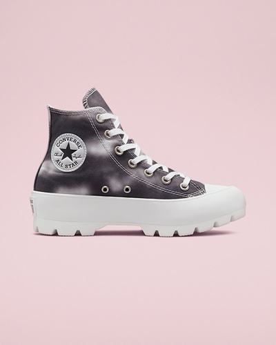 Women's Converse Muted Cloud Wash Lugged Chuck Taylor All Star High Top Sneakers Silver/White | Australia-34572