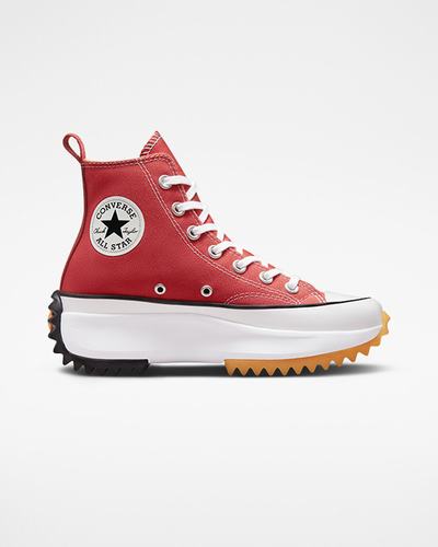 Women's Converse Run Star Hike High Top Sneakers Red/White/Black | Australia-96517