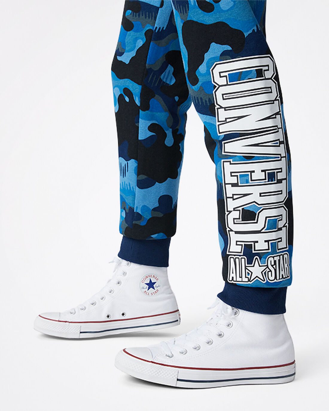 Boys' Converse Camo Jogger Pants Navy | Australia-35670