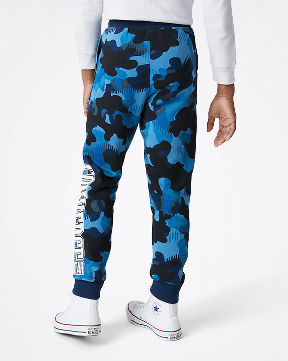 Boys' Converse Camo Jogger Pants Navy | Australia-35670