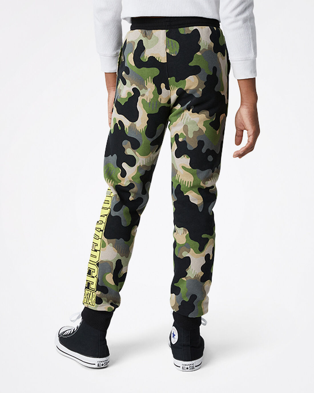 Boys' Converse Camo Jogger Pants Olive | Australia-78653