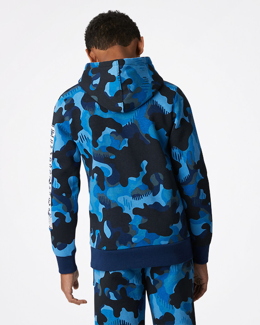 Boys' Converse Camo Pullover Hoodies Navy | Australia-61047