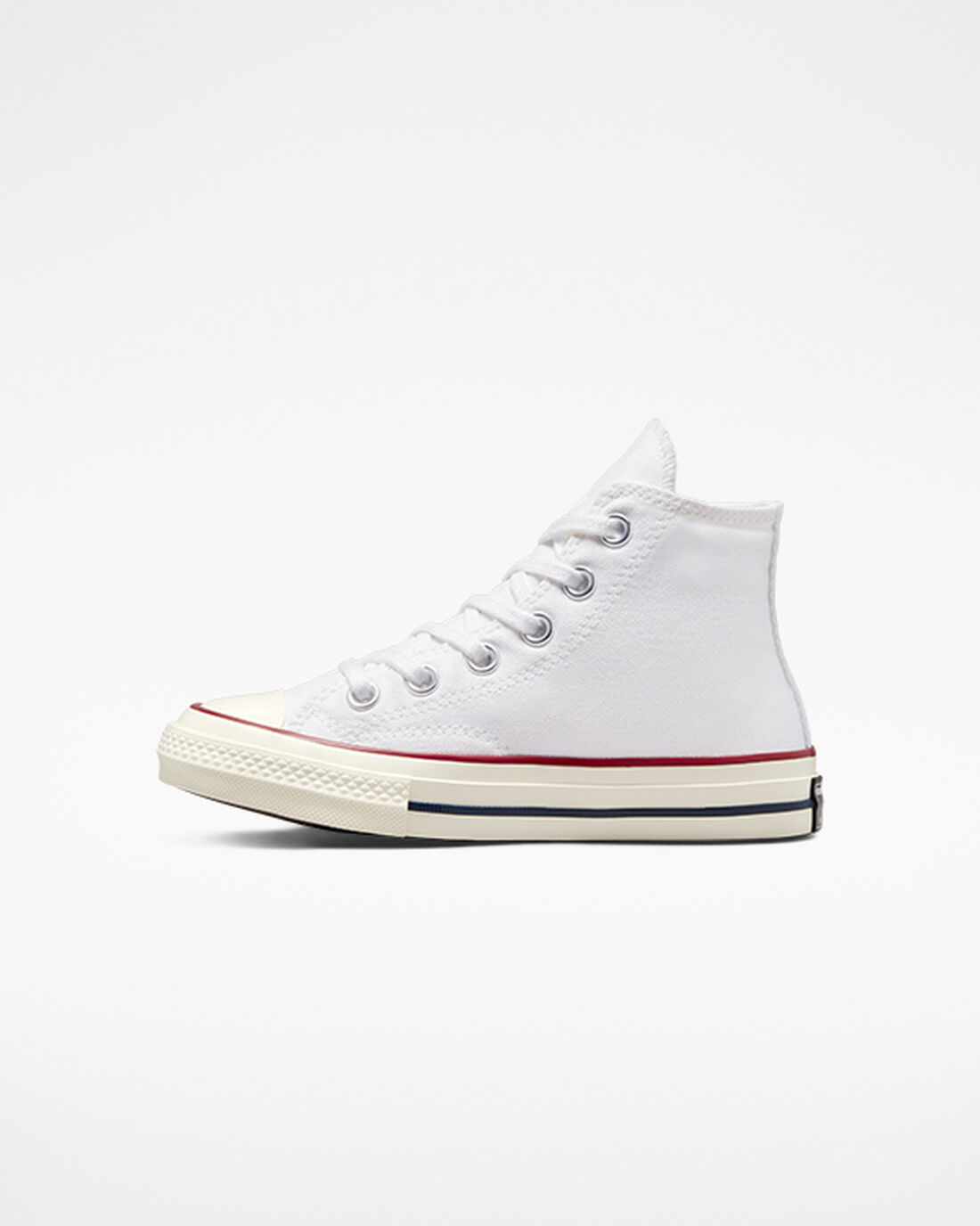 Boys' Converse Chuck 70 Vintage Canvas High Top Sneakers White/Dark Red | Australia-86254