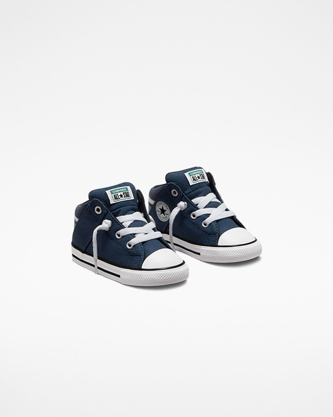 Boys' Converse Chuck Taylor All Star Axel Varsity High Top Sneakers Navy/White | Australia-50819