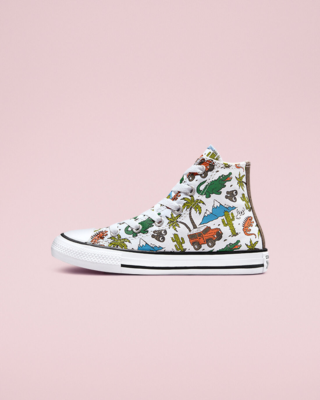 Boys' Converse Chuck Taylor All Star Desert Explorer High Top Sneakers White/Green | Australia-87269