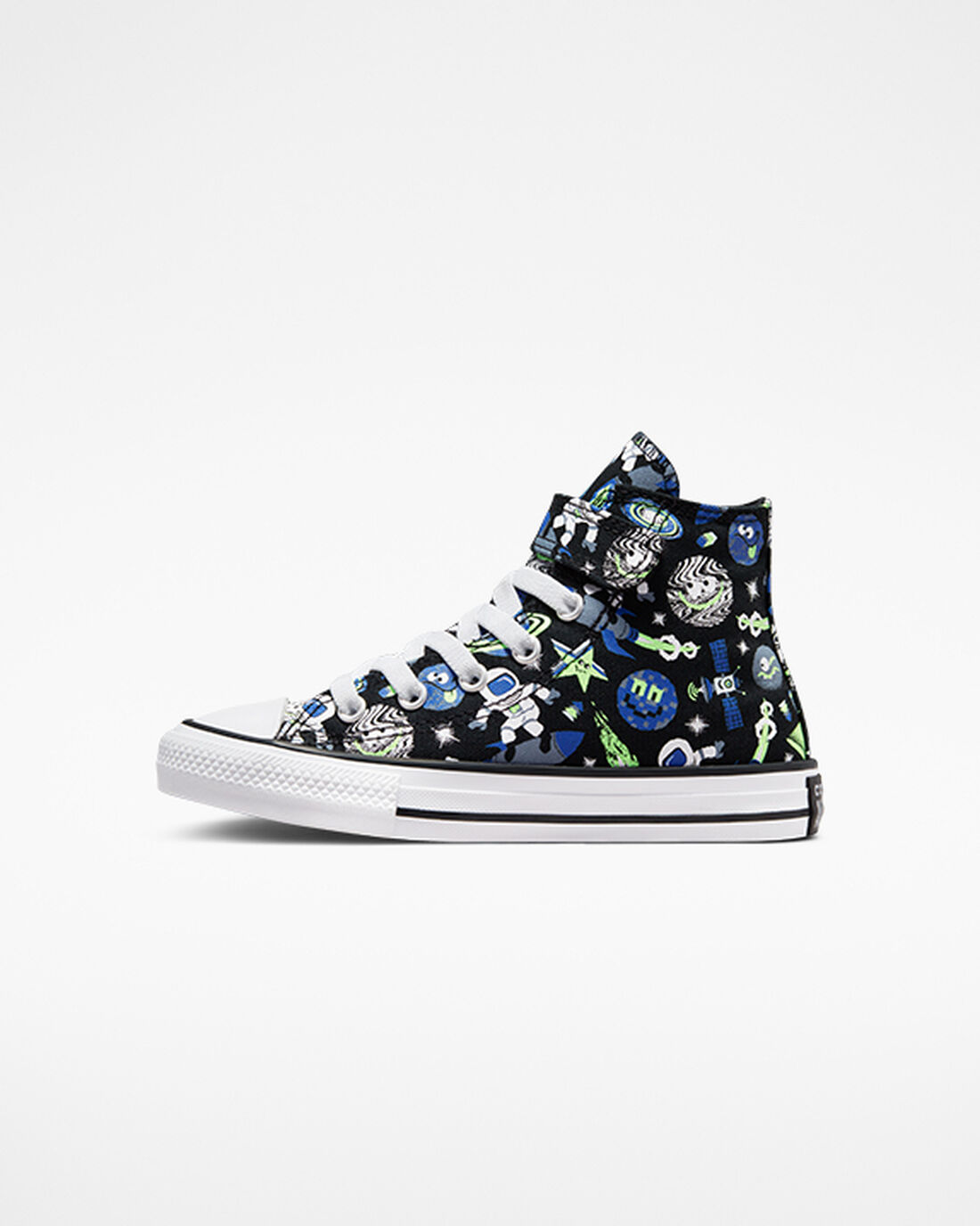 Boys' Converse Chuck Taylor All Star Easy-On Space Cruiser High Top Sneakers Black/Blue/Green | Australia-10597