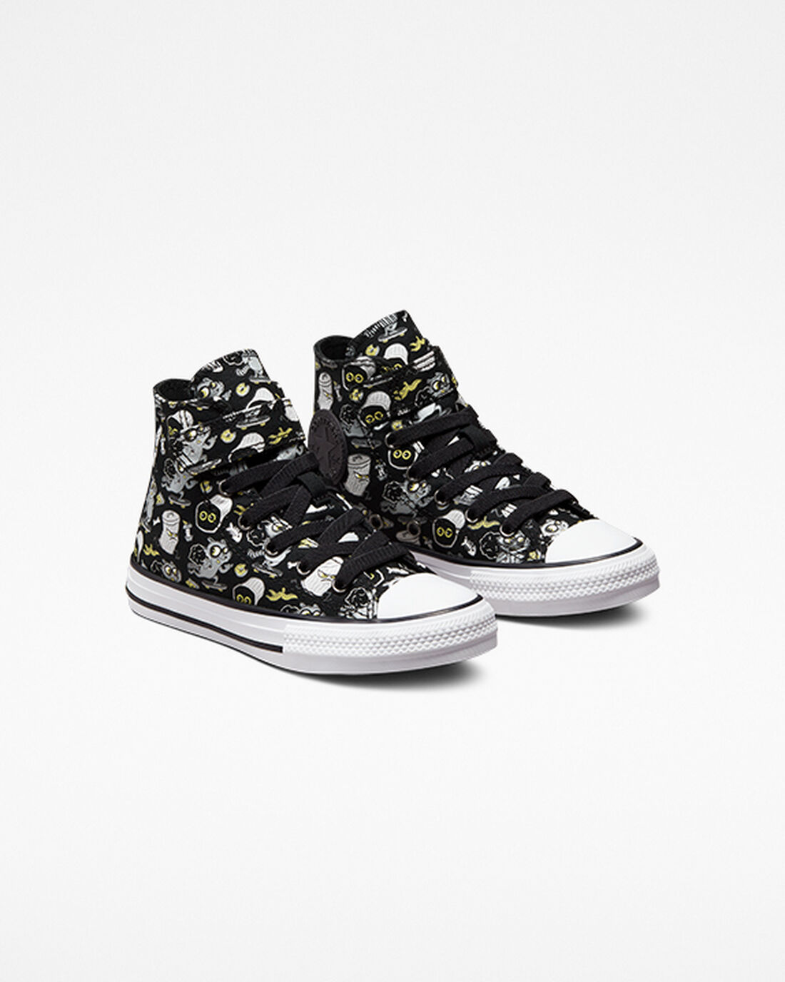 Boys' Converse Chuck Taylor All Star Easy-On Raccoons High Top Sneakers Black/Grey | Australia-16870