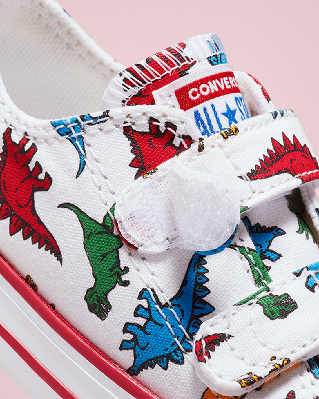 Boys' Converse Chuck Taylor All Star Easy-On Dinosaurs Sneakers White/Red/Blue | Australia-38791