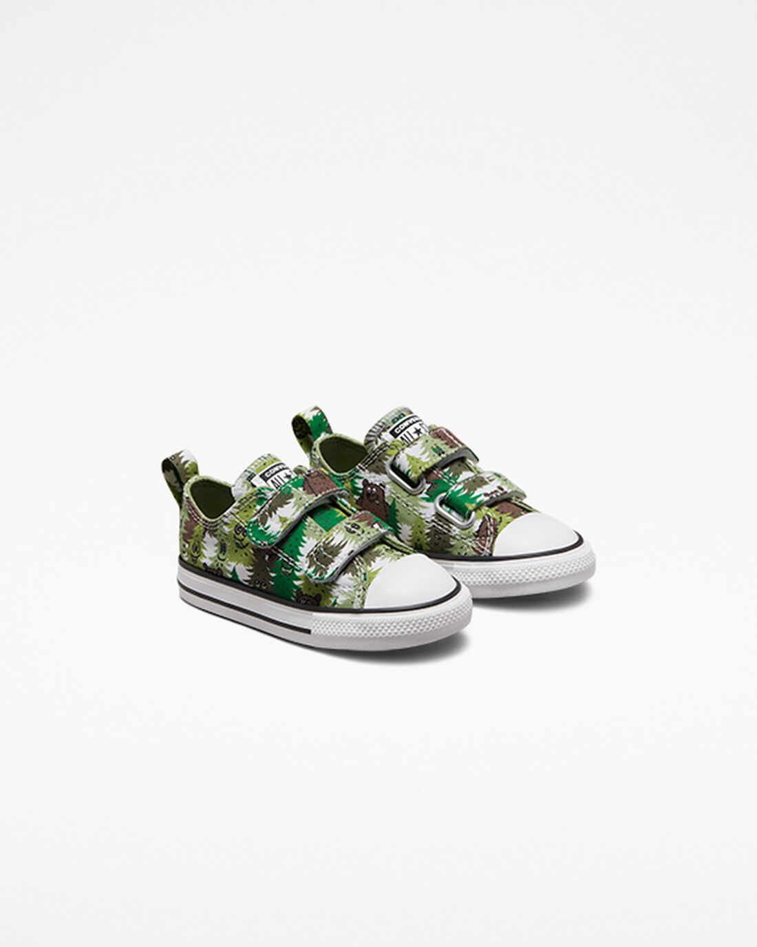 Boys' Converse Chuck Taylor All Star Easy-On Forest Camo Sneakers White/Green | Australia-45761