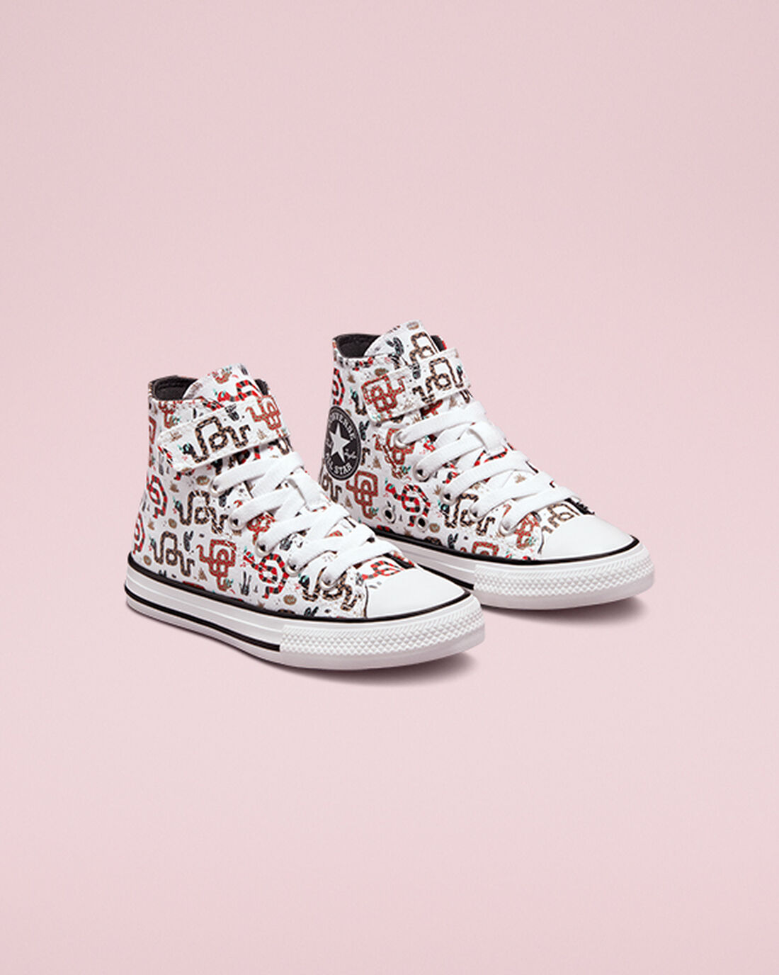 Boys' Converse Chuck Taylor All Star Easy-On Snake High Top Sneakers White/Grey/Red | Australia-87065