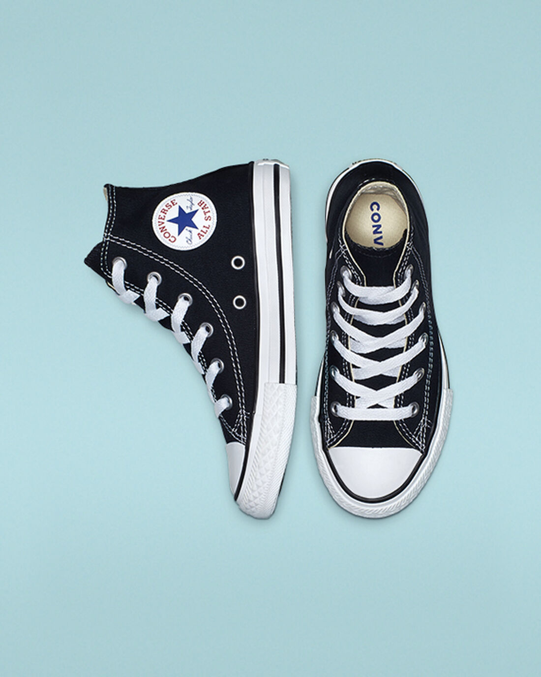 Boys' Converse Chuck Taylor All Star High Top Sneakers Black | Australia-02937