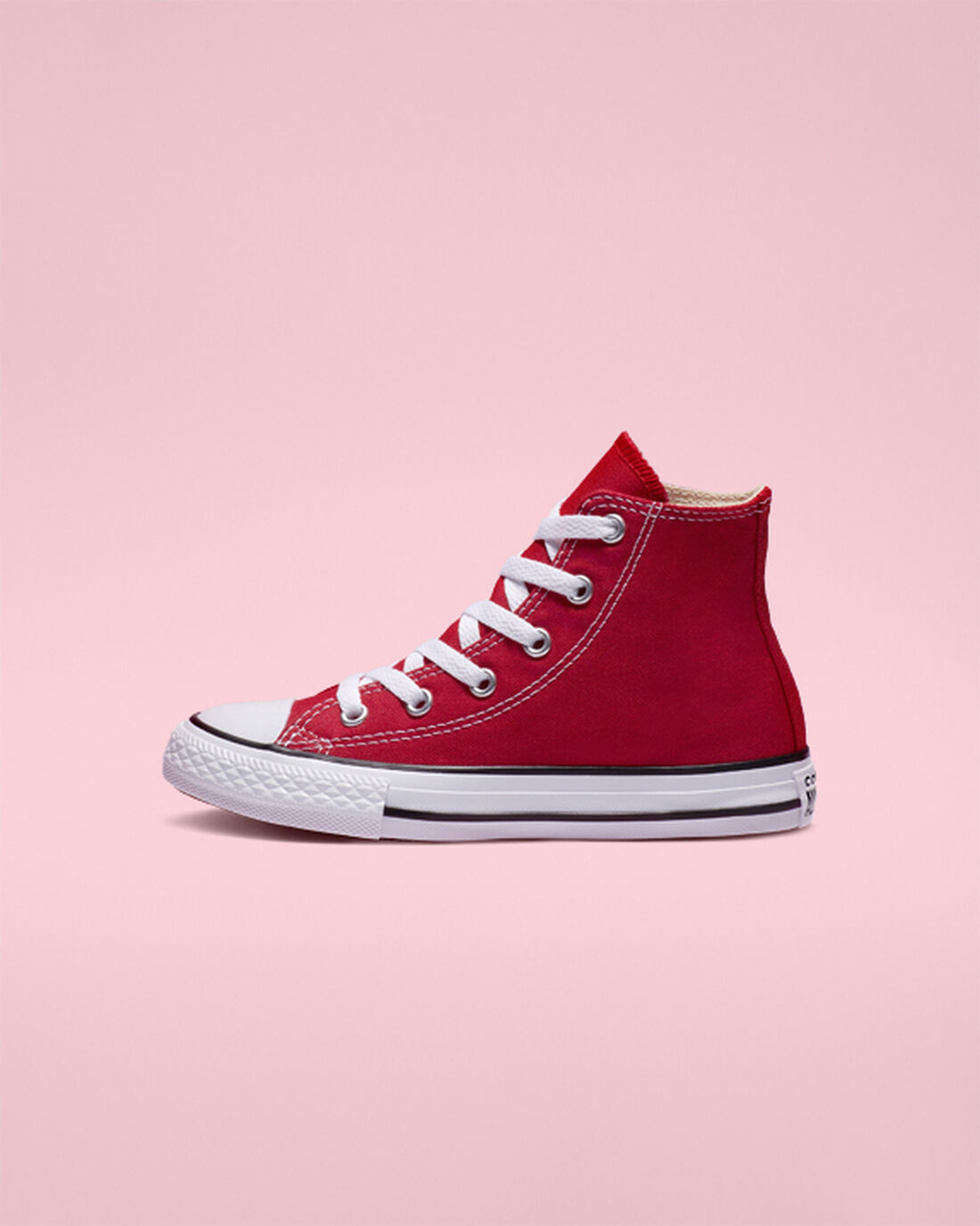 Boys' Converse Chuck Taylor All Star High Top Sneakers Red | Australia-16078