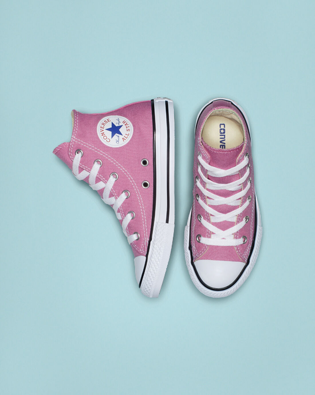 Boys' Converse Chuck Taylor All Star High Top Sneakers Pink | Australia-23875