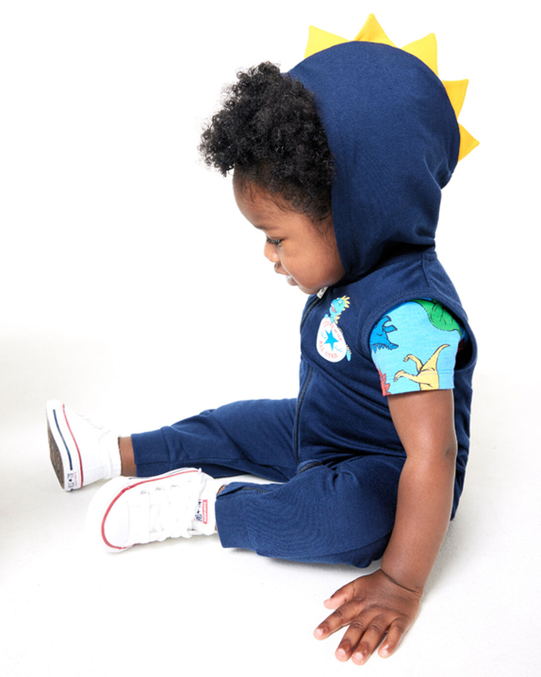 Boys' Converse Dino Explorer Hooded Coverall & Bodysuit Sets Navy | Australia-41632