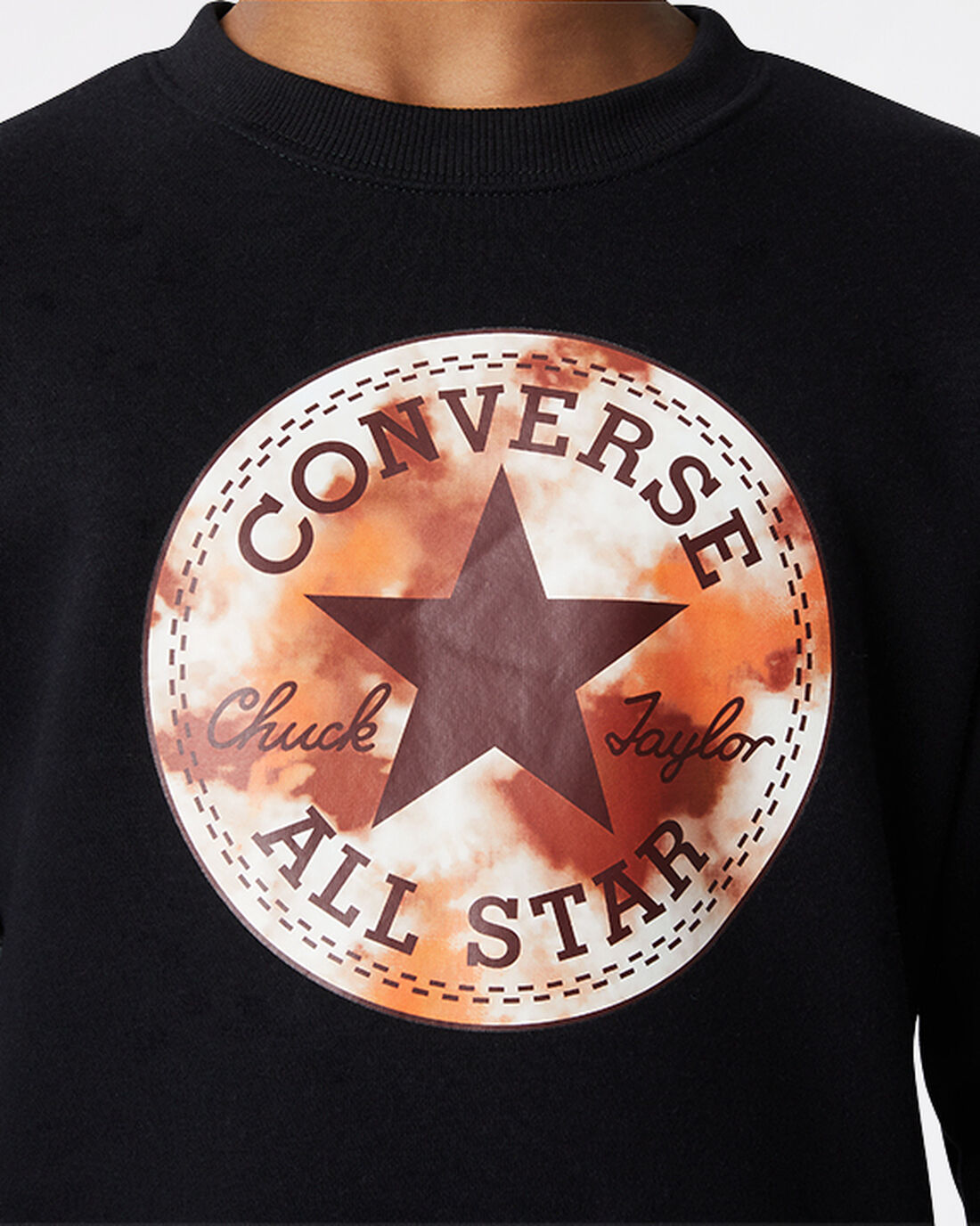 Boys' Converse Into The Wild Fleece Crew Sweatshirts Black | Australia-51328