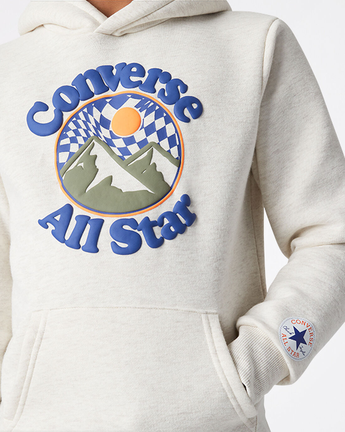 Boys' Converse Into The Wild Fleece Pullover Hoodies Beige | Australia-31654