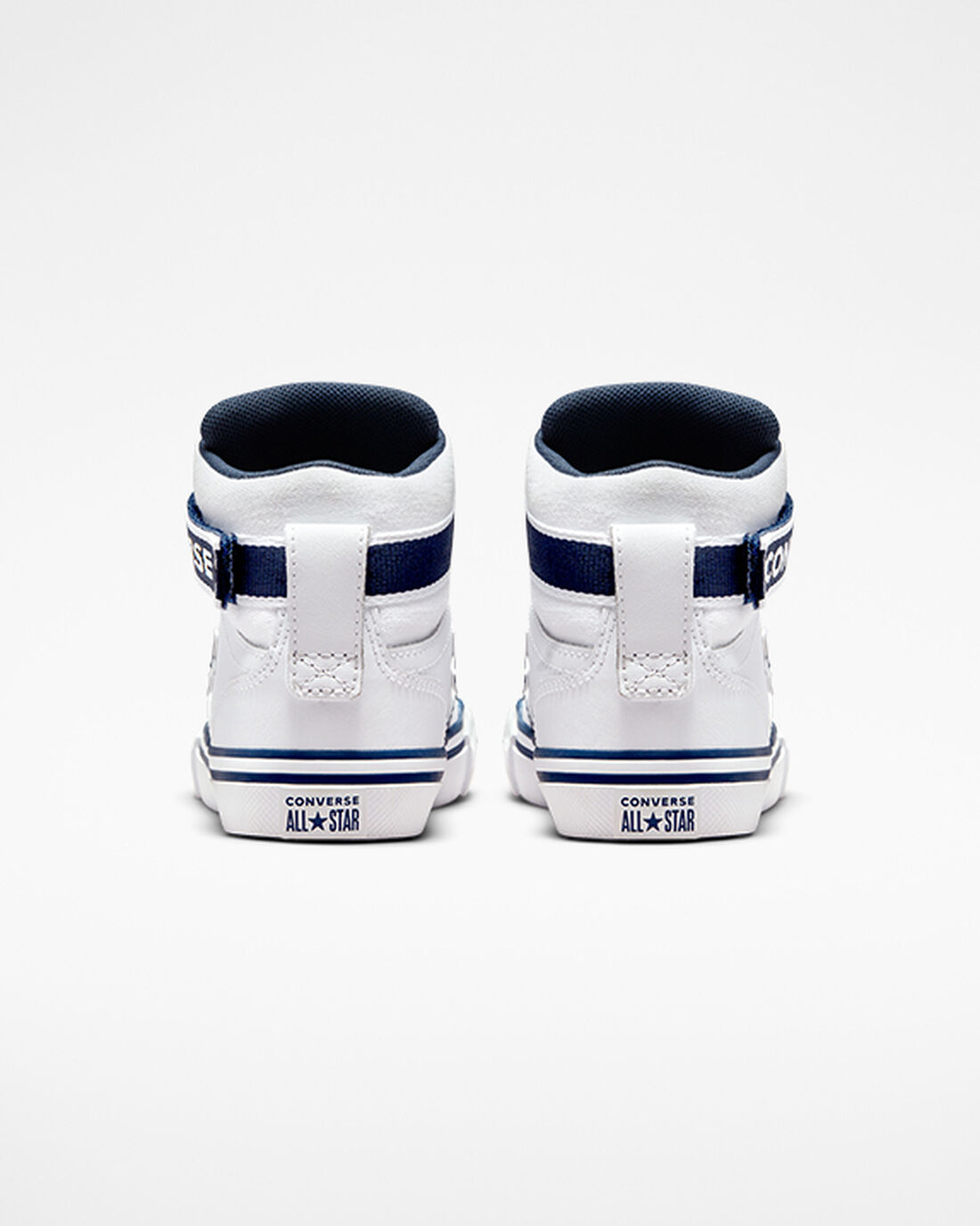 Boys' Converse Pro Blaze Strap Easy-On Varsity Club High Top Sneakers White/Navy/White | Australia-29641