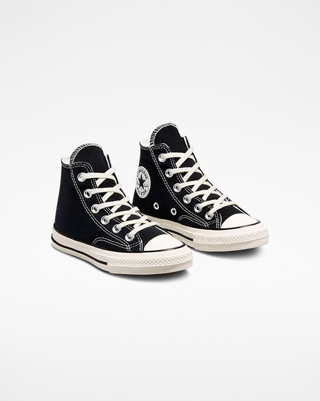 Girls' Converse Chuck 70 Vintage Canvas High Top Sneakers Black | Australia-01456