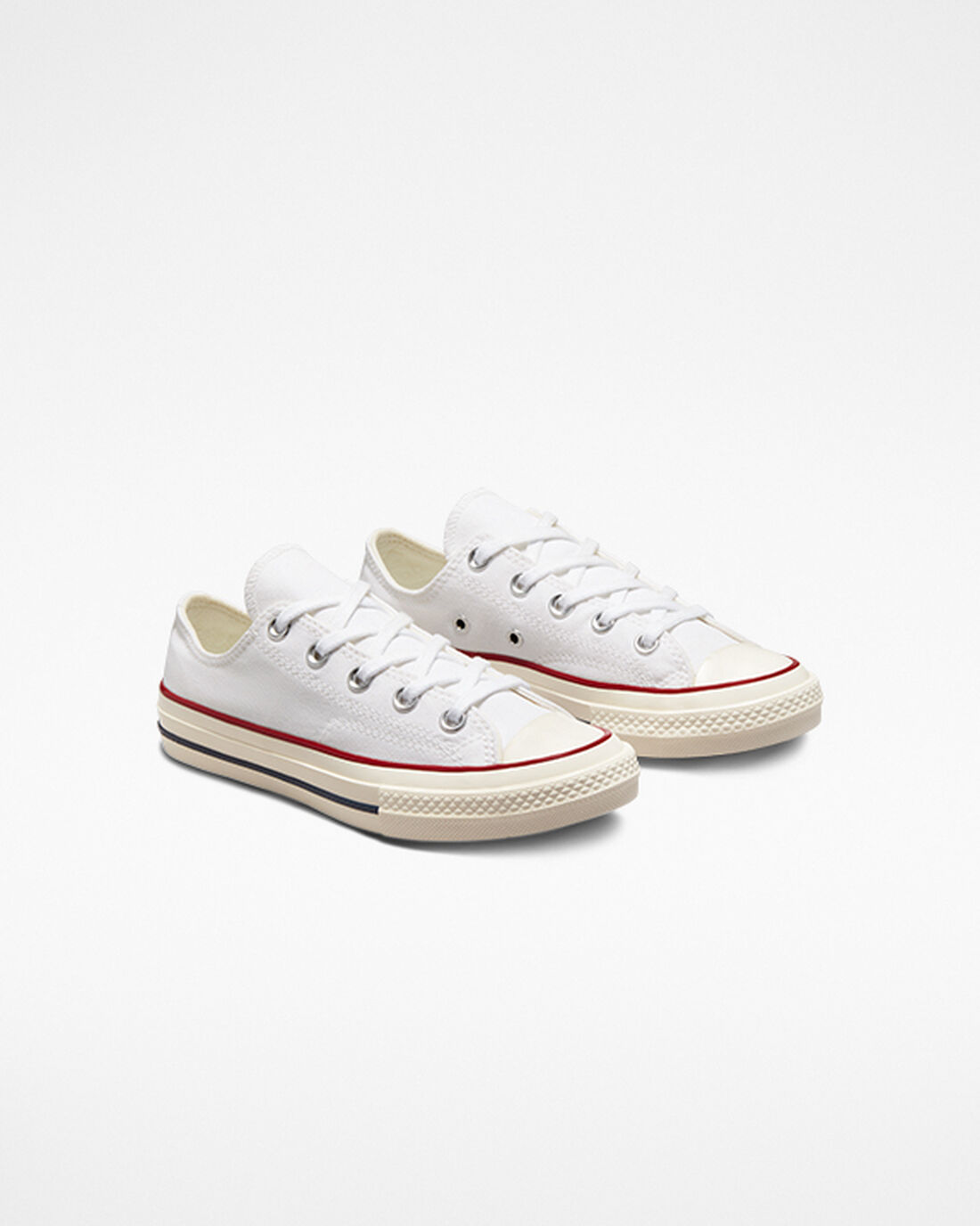 Girls' Converse Chuck 70 Vintage Canvas Sneakers White/Dark Red | Australia-24976