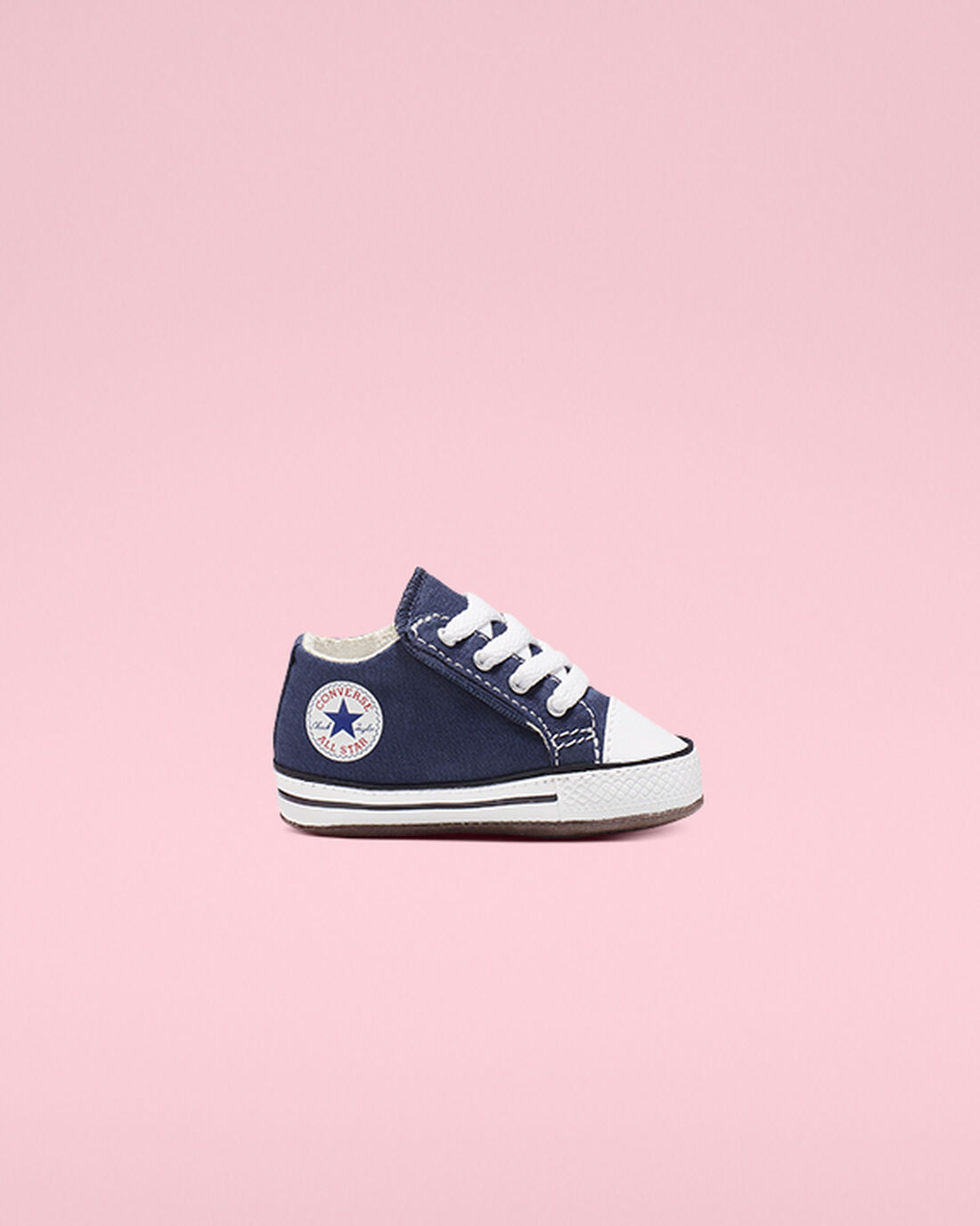 Girls\' Converse Chuck Taylor All Star Cribster Easy-On High Top Sneakers Navy/Beige White | Australia-41053