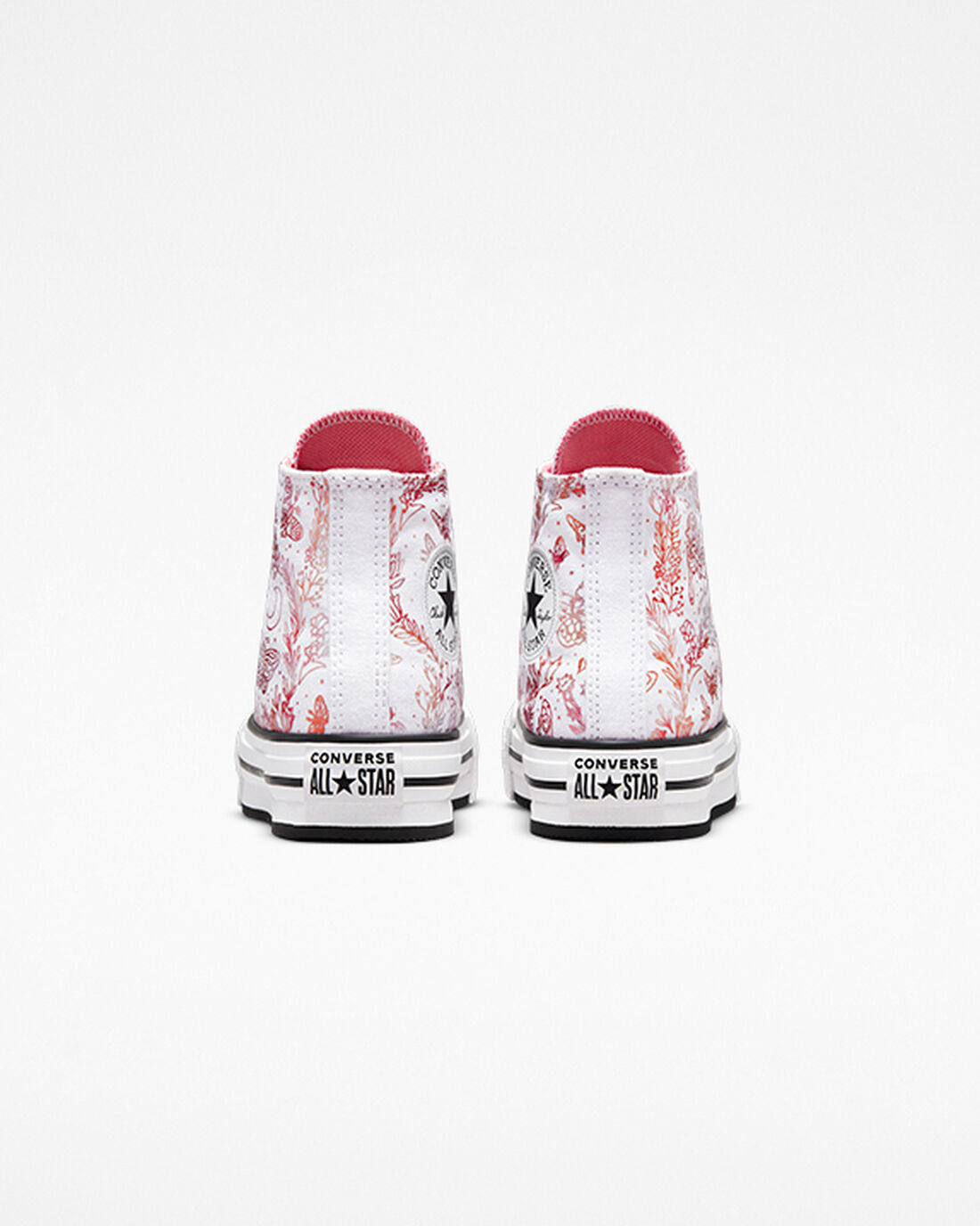 Girls' Converse Chuck Taylor All Star EVA Lift High Top Sneakers White/Pink/Black | Australia-14280