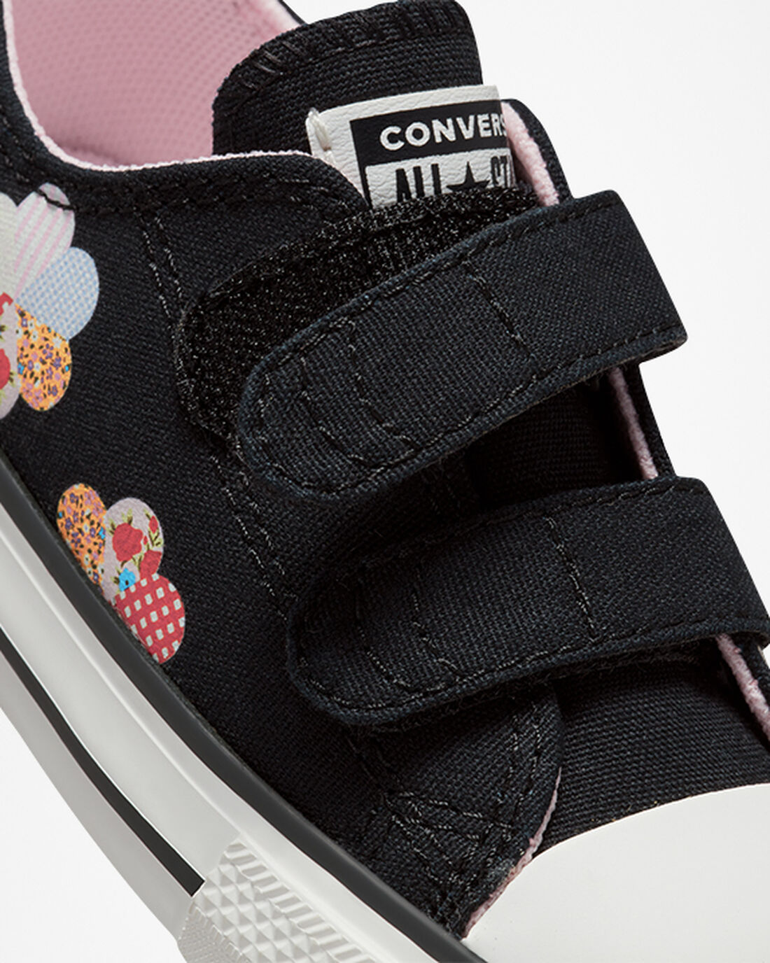 Girls' Converse Chuck Taylor All Star Easy-On Crafted Patchwork Sneakers Black/Orange Pink | Australia-21476