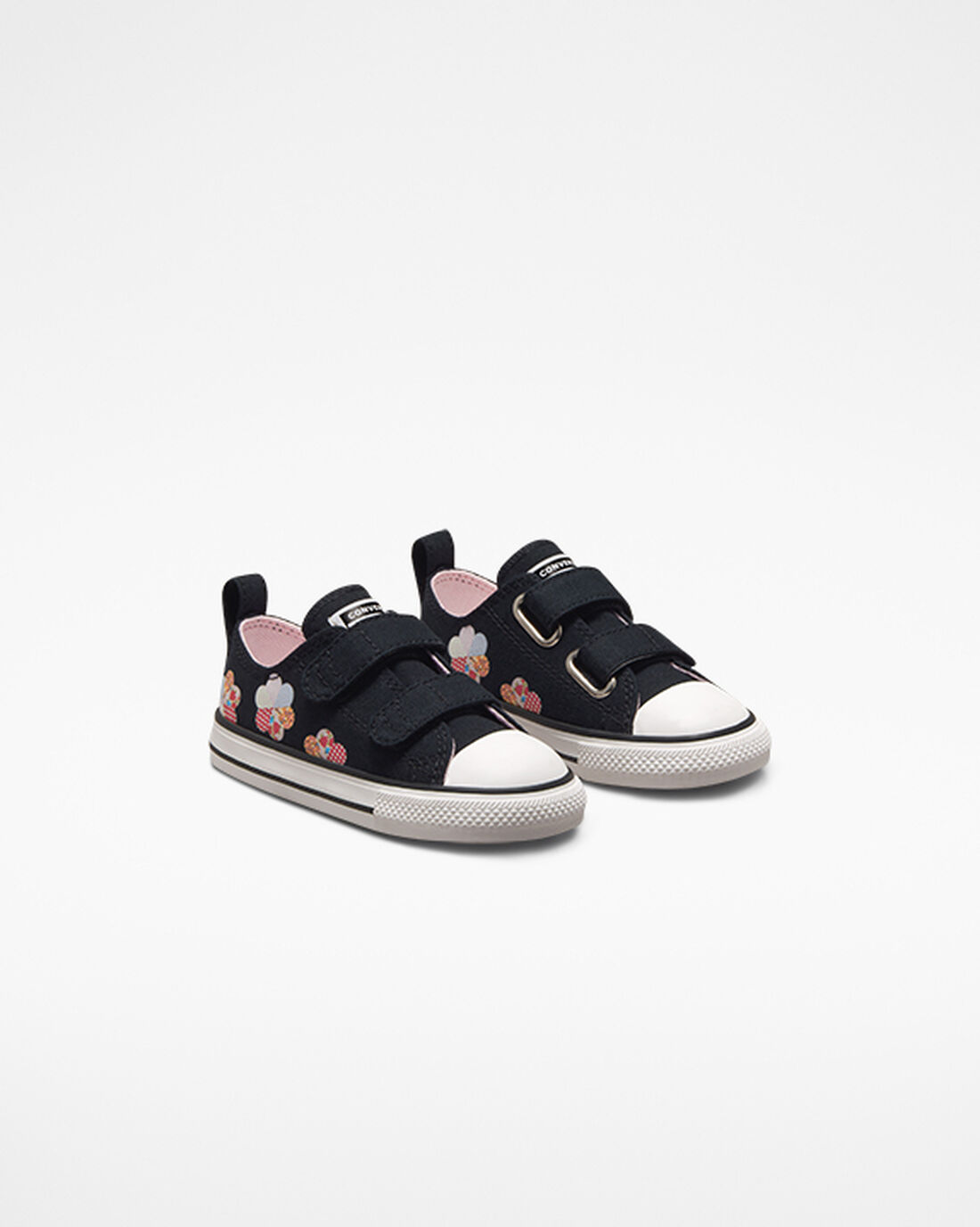 Girls' Converse Chuck Taylor All Star Easy-On Crafted Patchwork Sneakers Black/Orange Pink | Australia-21476