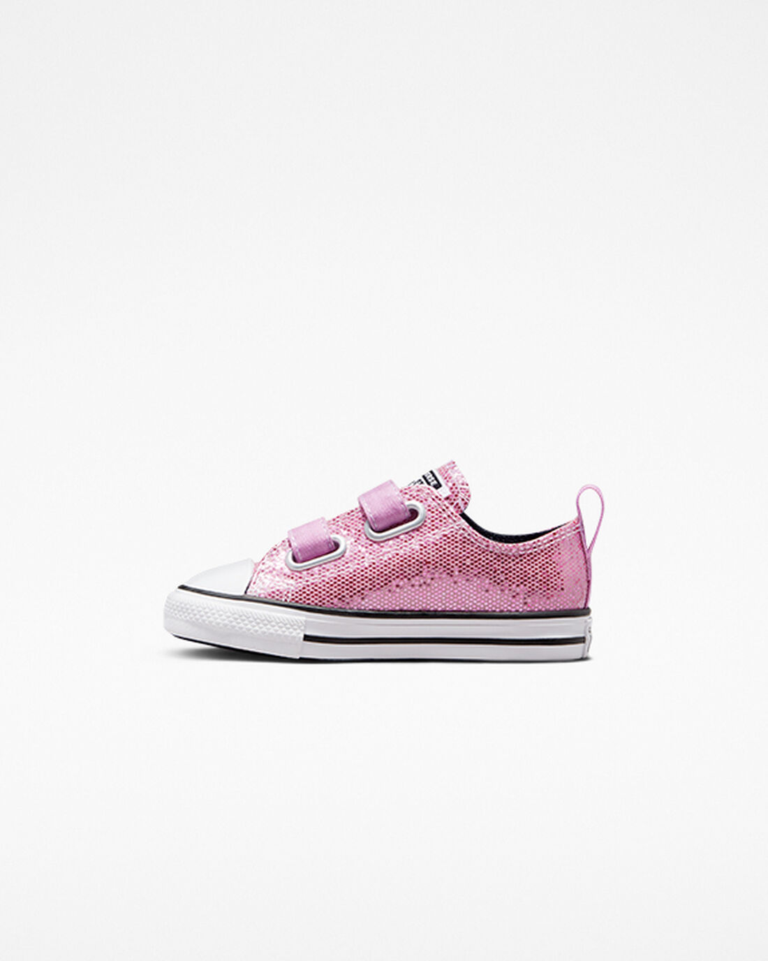 Girls' Converse Chuck Taylor All Star Easy-On Glitter Sneakers Pink/Black | Australia-23068