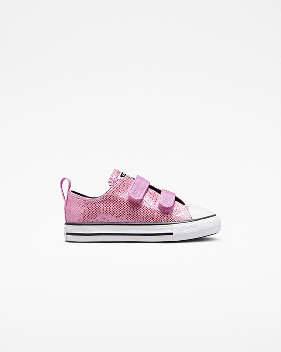 Girls\' Converse Chuck Taylor All Star Easy-On Glitter Sneakers Pink/Black | Australia-23068