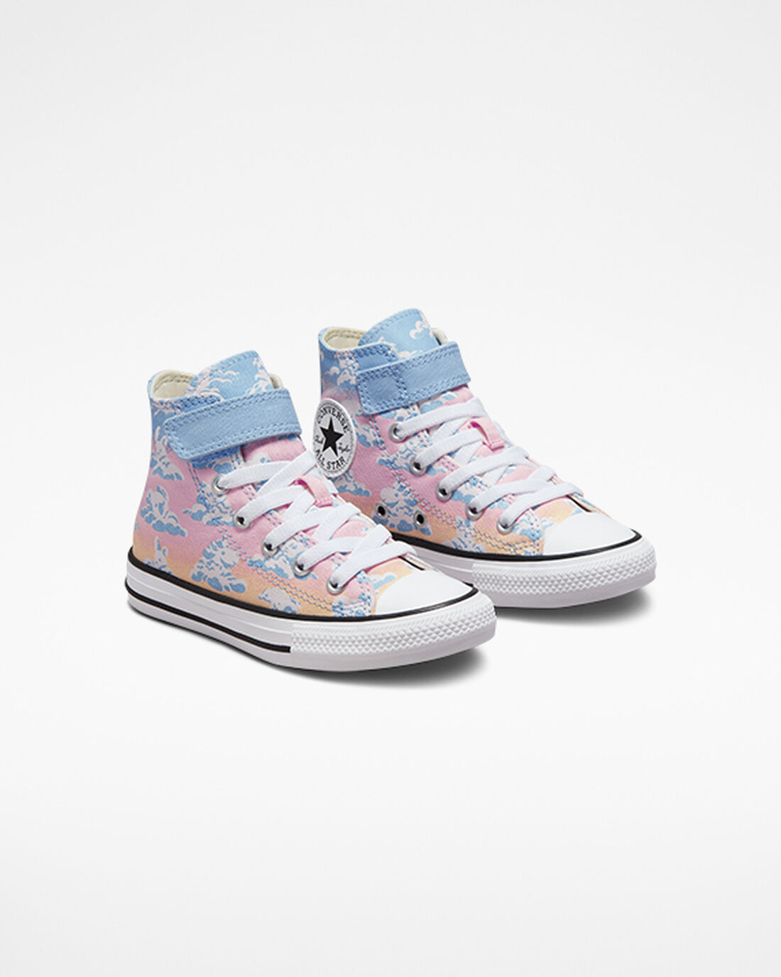 Girls' Converse Chuck Taylor All Star Easy-On Cloud Gazer High Top Sneakers Blue/Orange Pink | Australia-24971