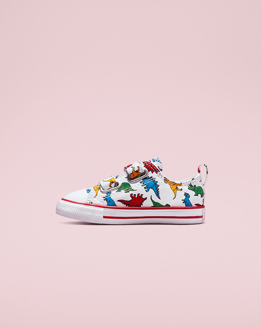 Girls' Converse Chuck Taylor All Star Easy-On Dinosaurs Sneakers White/Red/Blue | Australia-45326