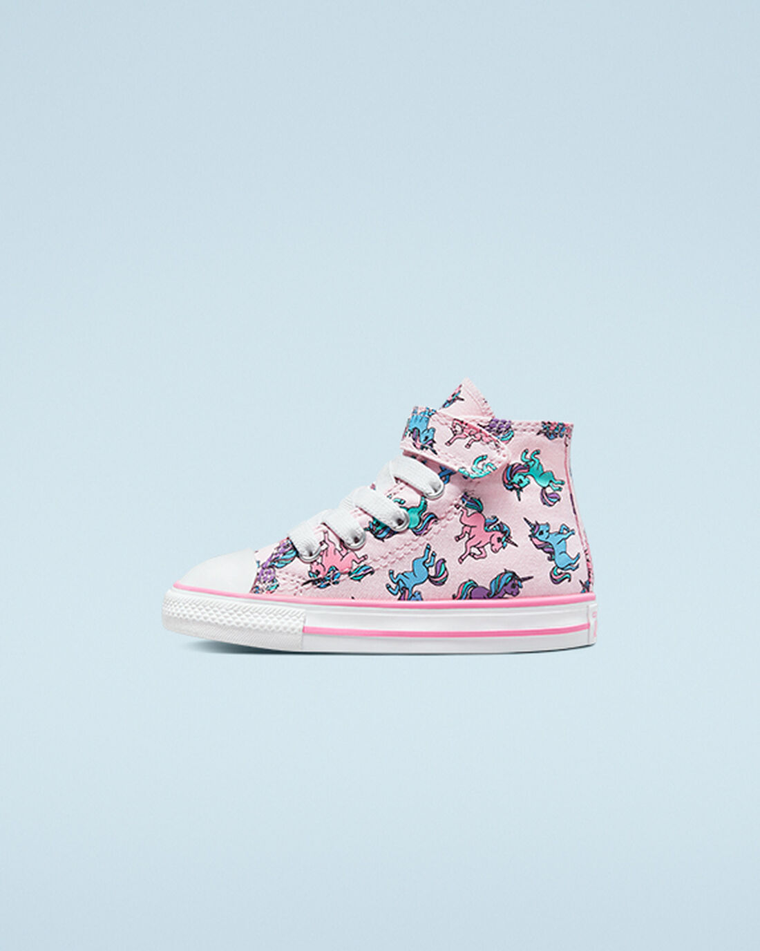 Girls' Converse Chuck Taylor All Star Easy-On Unicorns High Top Sneakers Pink/Blue | Australia-67184