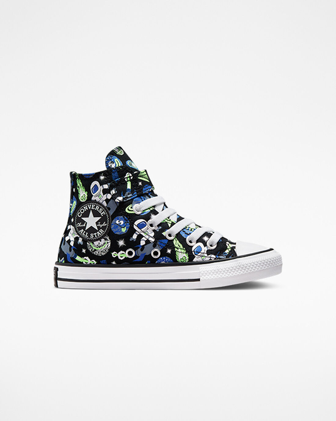 Girls\' Converse Chuck Taylor All Star Easy-On Space Cruiser High Top Sneakers Black/Blue/Green | Australia-80961