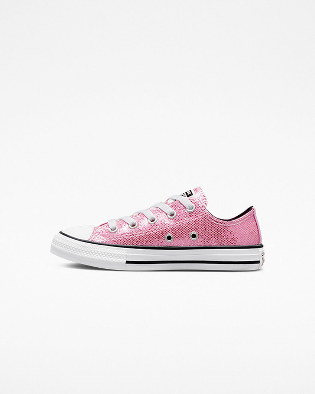 Girls' Converse Chuck Taylor All Star Glitter Sneakers Pink/Black | Australia-40396