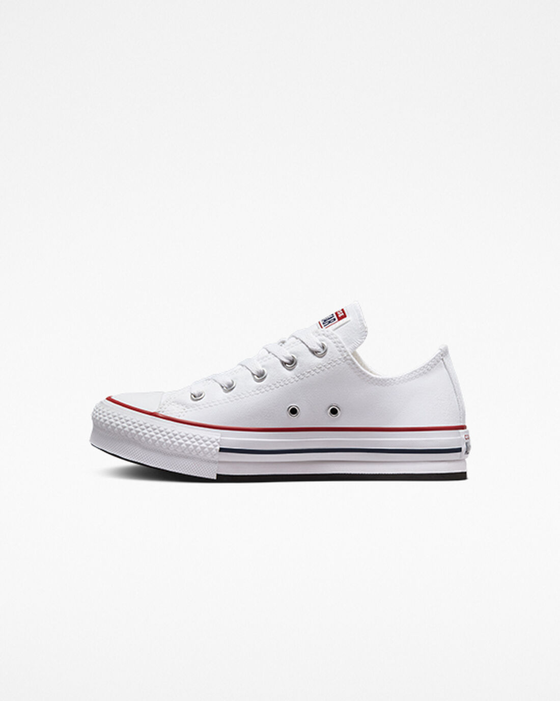 Girls' Converse Chuck Taylor All Star Lift Sneakers White/Dark Red/Navy | Australia-13592