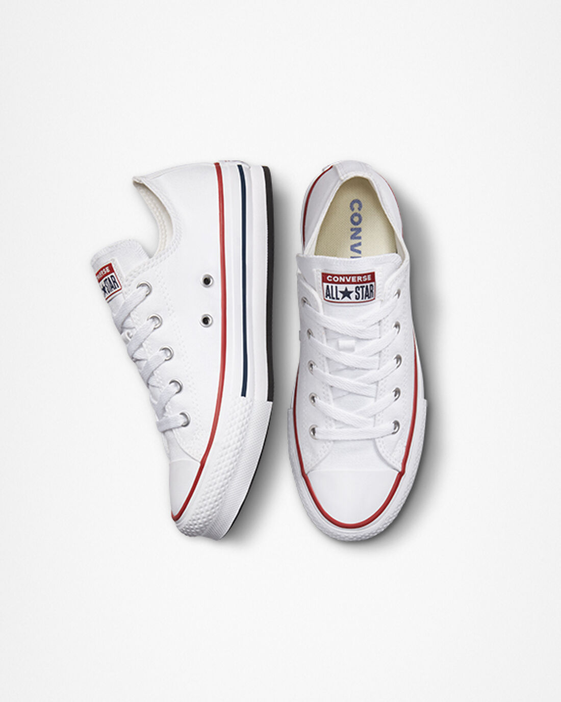 Girls' Converse Chuck Taylor All Star Lift Sneakers White/Dark Red/Navy | Australia-13592