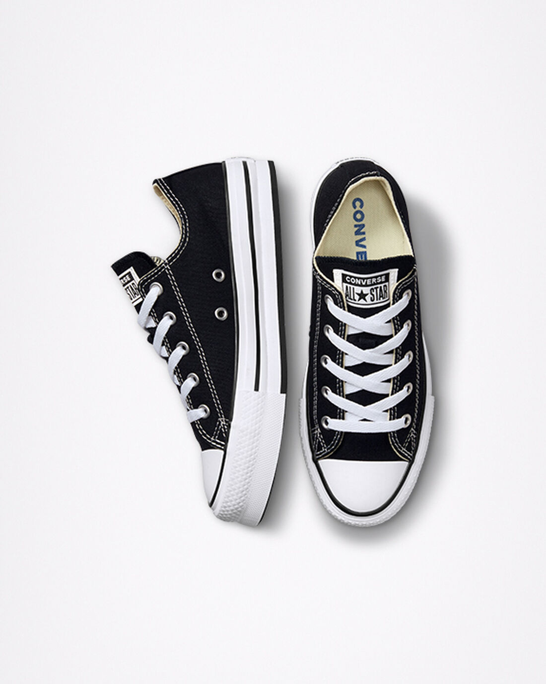 Girls' Converse Chuck Taylor All Star Lift Sneakers Black/White/Black | Australia-75963