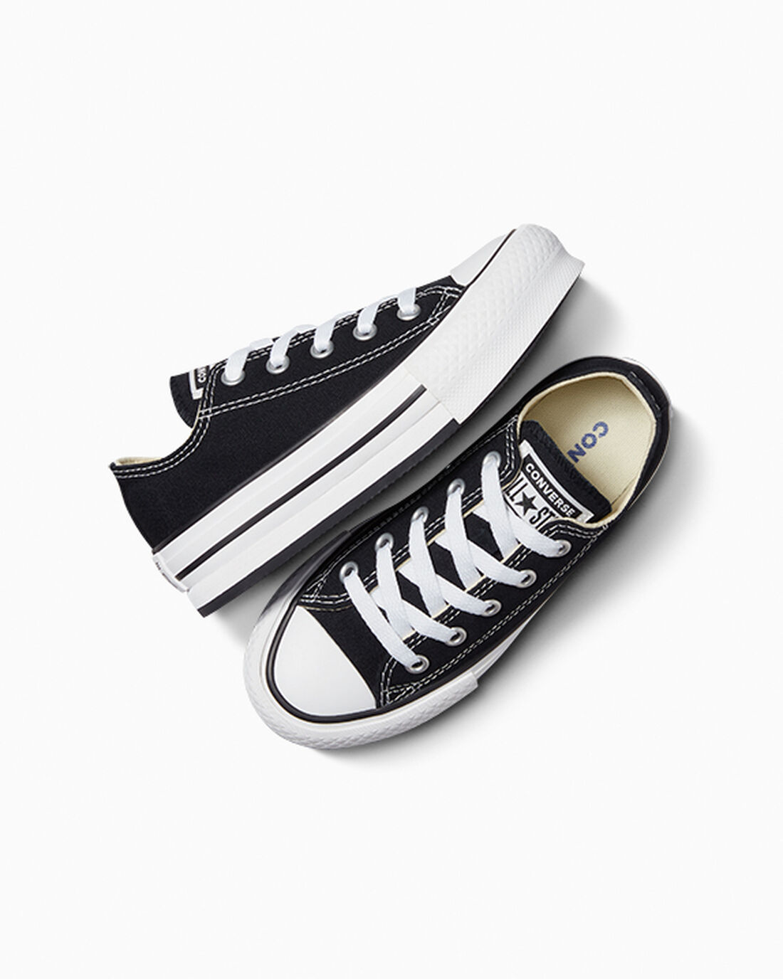 Girls' Converse Chuck Taylor All Star Lift Sneakers Black/White/Black | Australia-90872