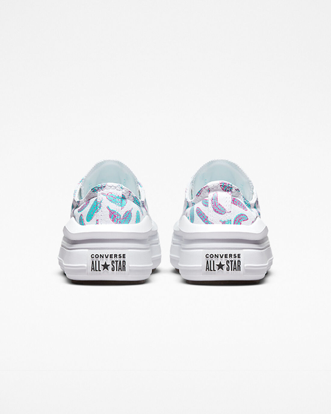 Girls' Converse Chuck Taylor All Star Move Sneakers White/Light Turquoise | Australia-04127