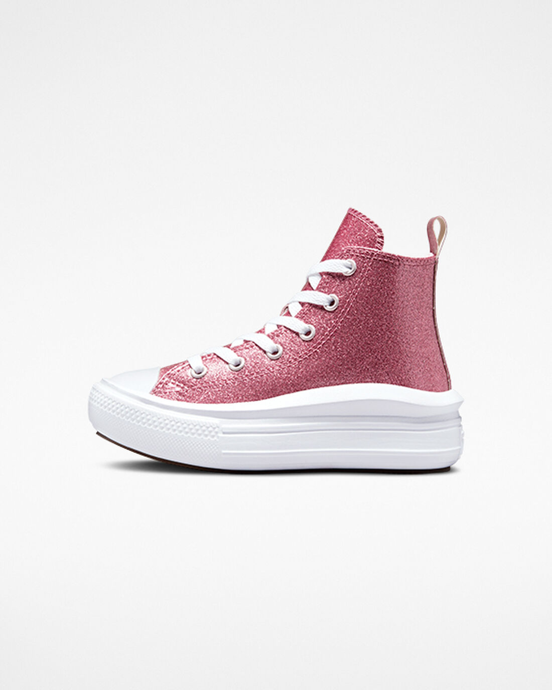 Girls' Converse Chuck Taylor All Star Move High Top Sneakers Pink/Purple/White | Australia-14673